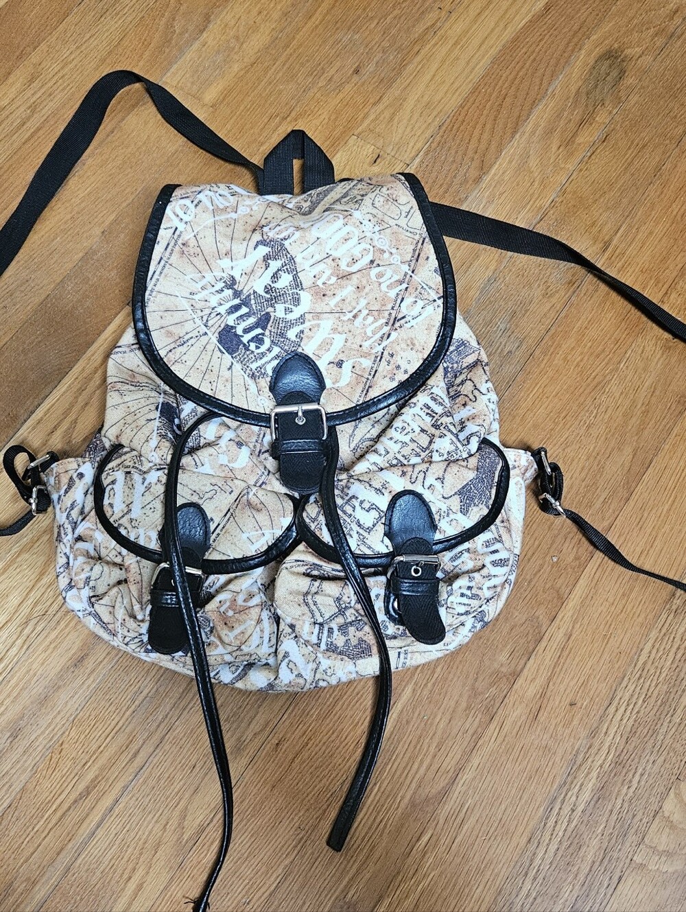 Marauders Map Hot Topic Canvas Backpack